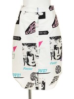 Editorial Map Shirts Skirt/WHITE