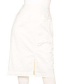 LACE UP SKIRT/WHITE