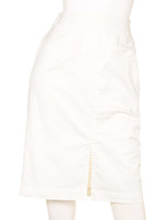 LACE UP SKIRT/WHITE