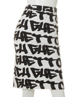 【JOYRICH】Ghetto Grffiti Tube Skirt/WHITE