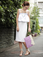 【KiiRA】2WAY BARE TOP OP/OFFWHT