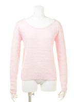 シャギーヤーンニットTOP/WHT