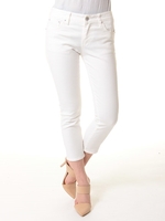 ミディ丈ホワイトパンツ/オフホワイト