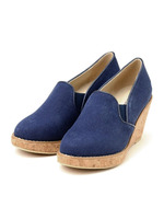 キャンバスウェッジ/ネイビー