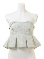 フラワージャカードビスチェ/オフホワイト