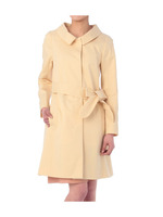 ベルト付ステンカラーコート/イエロー(032)