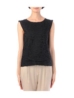 ボタニカルチュールブラウス/ブラック(019)