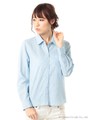 リネンシャツ/ライトブルー
