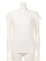 Open back tie tee/WHT