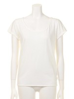 Open back tie tee/WHT