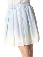 ギンガムグラデーションスカート/イエロー