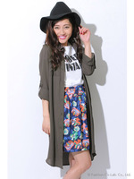 ジョーゼットミリタリーシャツOPS/BEIGE