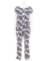 フクレＪＱ花柄セット/ネイビー