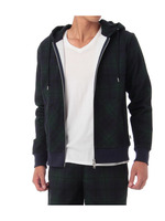 ブラックウォッチスウェットプルパーカー/グリーン系(023)