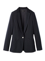 [L]切り替えテーラードジャケット/ネイビー系(993)