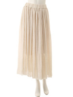 【Edit Sheen】イージーマキシスカート/ベージュ