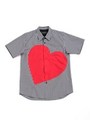 【MILK BOY】HEART SHIRTS/白/黒ギンガム/赤