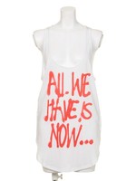 【SUPER TRASH BORN IN LA】T-ALL TANK PRINT TANK/WHITE