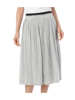 ジャージ消しプリーツスカート/ブルー(092)