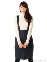 ストライプジャンスカ/ネイビーレッド