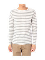 ボーダープルオーバー/グレー系(013)