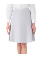 鹿の子編みAラインスカート/グレー系(011)