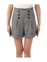 6ボタンキュロットパンツ/ブルー(092)