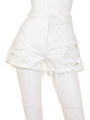 CRUSHED JEAN SHORTS/LtINDIGO