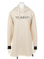 【FONT LAB】CLASSY HOODIE DRESS/BONE(WHITE)