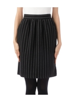 ストライプジャカードスカート/ブラック(319)