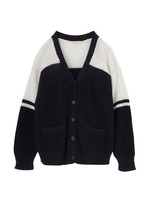 ブラッドニットカーディガン/ネイビー系(593)