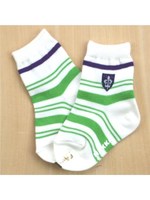 ランダムボーダージャガードソックス/グリーン