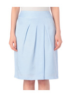 リネン混タックスカート/ベージュ系(052)