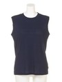 【BED&BREAKFAST】COZUMORAMA NEP RIB Sleeveless Top/NAVY