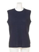 【BED&BREAKFAST】COZUMORAMA NEP RIB Sleeveless Top/NAVY