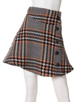 ウールフレアスカート/BEG