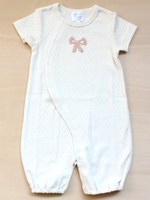 オーガニックコットンフラワーメッシュ2WAYドレス/生成