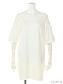 SALT 天竺ガーゼバルーンスリーブトップス/WHT