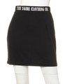 STRETCH ZIP SKIRT/BLACK