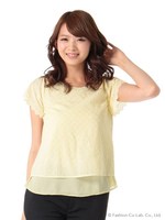 T/C裾レーシースカラップBL　3/キナリ