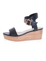 シャークソールストラップサンダル/ブラック