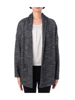 ショールカラートッパーニットカーディガン/ネイビー(393)