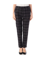 チェックツイルストレッチパンツ/オフホワイト(203)