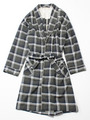 【GELATO PIQUE HOMME】フランネルチェックロングガウン/GRN