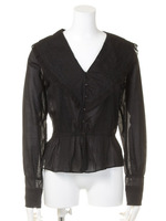 【Omekashi】コットン刺繍ブラウス/オフホワイト