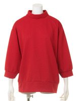 【mystic】リップルシンプルプルオーバー/BK