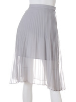 シフォンプリーツスカート/GRY