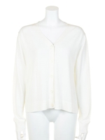 シンプルカーディガン/WHT