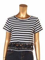 スピンドルショートトップス/ブラックサブ