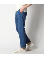 チェック切り替えチノパンツ/ホワイト(002)